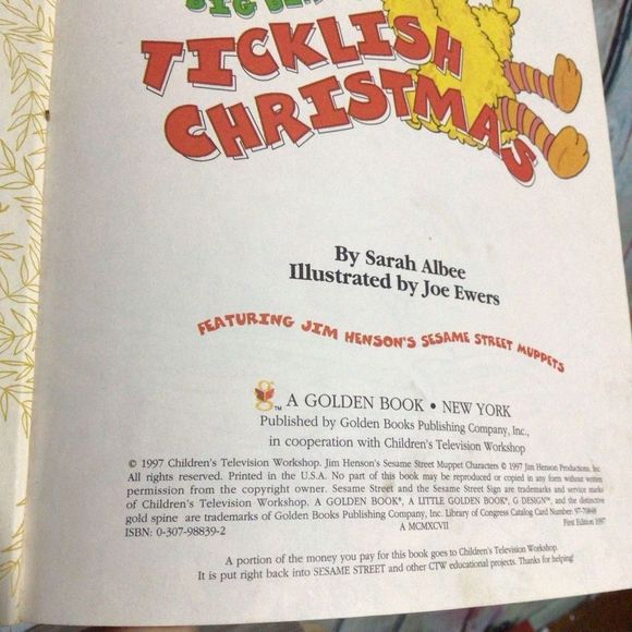 1997 Hardback “Big Birds Christmas” Sesame Street Little Golden Book 🌲🎄 - Picture 8 of 9